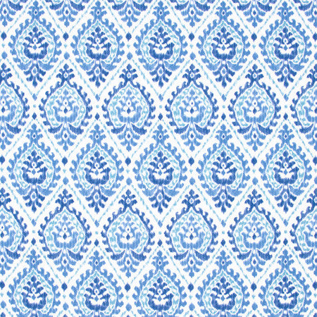 Creative Spirit Denim by Carole Designer Fabric Bluebird 100% Cotton Spain Passes 30,000 Double Rubs Wyzenbeek 13 1/2" V, 6 3/4"H 54" - Swanky Fabrics -