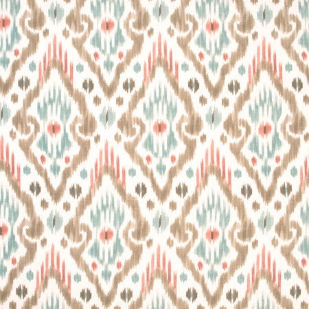 Trade Show Desert by Carole Designer Fabric Geranium 70% Viscose, 30% Linen Spain Passes 30,000 Double Rubs Wyzenbeek 26 1/2" V, 13 1/2" H 54" - Swanky Fabrics -
