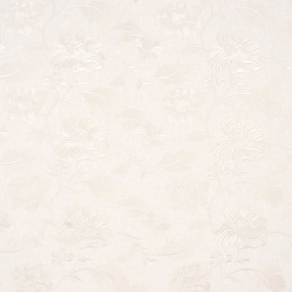 One She Loves Cream by Carole Fabric Portobello 70% Polyester, 30% Cotton India N/A Horizontal: 16.875 and Vertical: 9.375 51.5 - Fabric Carolina -