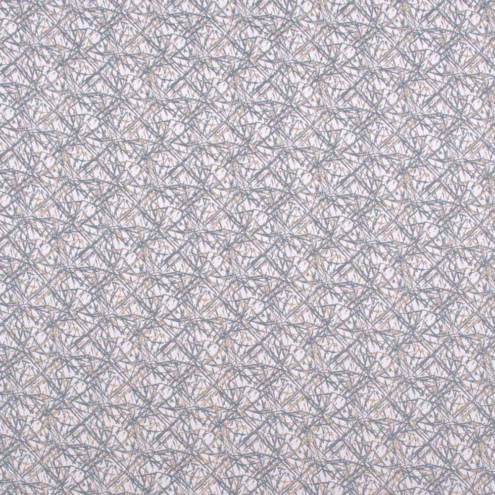 Pyrotechnics Metal Blue by Carole Designer Fabric Modern Edge 100% Polyester India N/A Horizontal: 4.75 and Vertical: 4.75 54 - Swanky Fabrics -