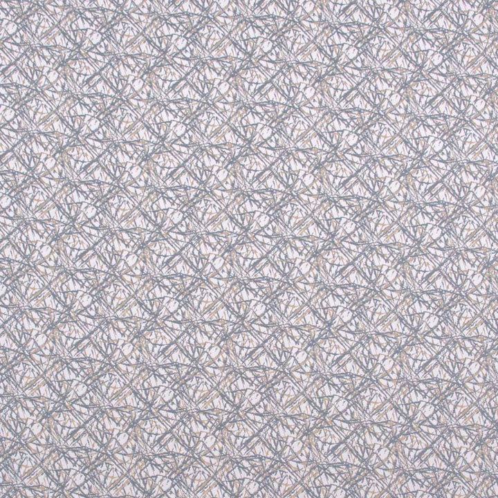 Pyrotechnics Metal Blue by Carole Designer Fabric Modern Edge 100% Polyester India N/A Horizontal: 4.75 and Vertical: 4.75 54 - Swanky Fabrics -
