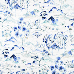 A Day Off Indigo by Carole Fabric