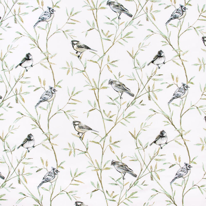 Tip Of A Feather Seagreen by Carole Designer Fabric Vibrance 100% Cotton India N/A Horizontal: 25125 and Vertical: 15375 51 - Swanky Fabrics -