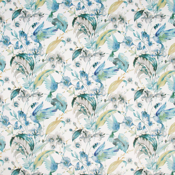 Afternoon Amble Dream Blue by Carole Fabric Breathtaking 100% Cotton- Soil & Stain Repellent India Passes 20,000 Double Rubs Wyzenbeek Horizontal: 2725 and Vertical: 175 54 - Fabric Carolina -