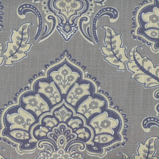 Voice Over Cobalt by Carole Designer Fabric Fountain Gate 100% Polyester Turkey N/A 11 7/8" V, 13 7/8" H 59" - Swanky Fabrics -
