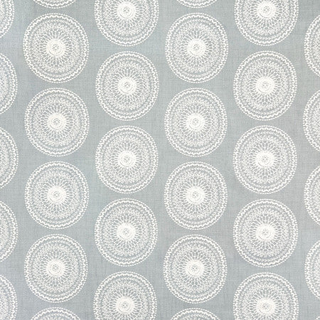 Abroad Chambray by Carole Fabric Oasis Base: 75% Cotton,25% Polyester Embr: 50% Cotton, 50% Viscose India  9 1/2" V, 9" H HD 53"  - Fabric Carolina -