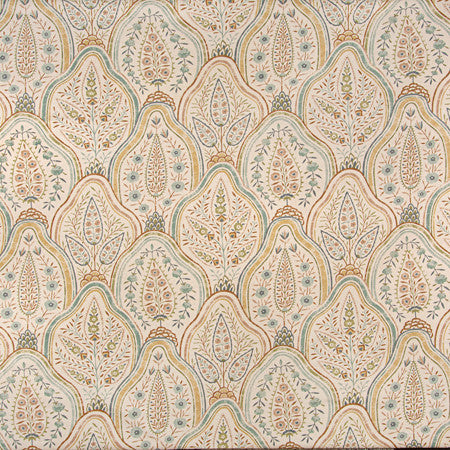 Friendly Face Blush by Carole Fabric Sunset Serenade 100% Cotton Pakistan  25 1/4" V, 13 1/2" H HD 54""  - Fabric Carolina -