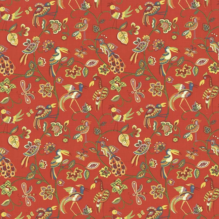 Fine Feathered Vermillion  by Kasmir Fabric See sample 100% Cotton
 INDONESIA 15,000 Wyzenbeek Double Rubs </p><p>Repeat: Horizontal: 27 inches and Vertical: 27 inches 54  - Fabric Carolina -