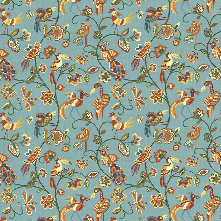 Fine Feathered Aqua by Kasmir Fabric 1436 100% Cotton
 INDONESIA </p><p>Repeat: Horizontal: 27 inches and Vertical: 27 inches 54 - 55 - Fabric Carolina -