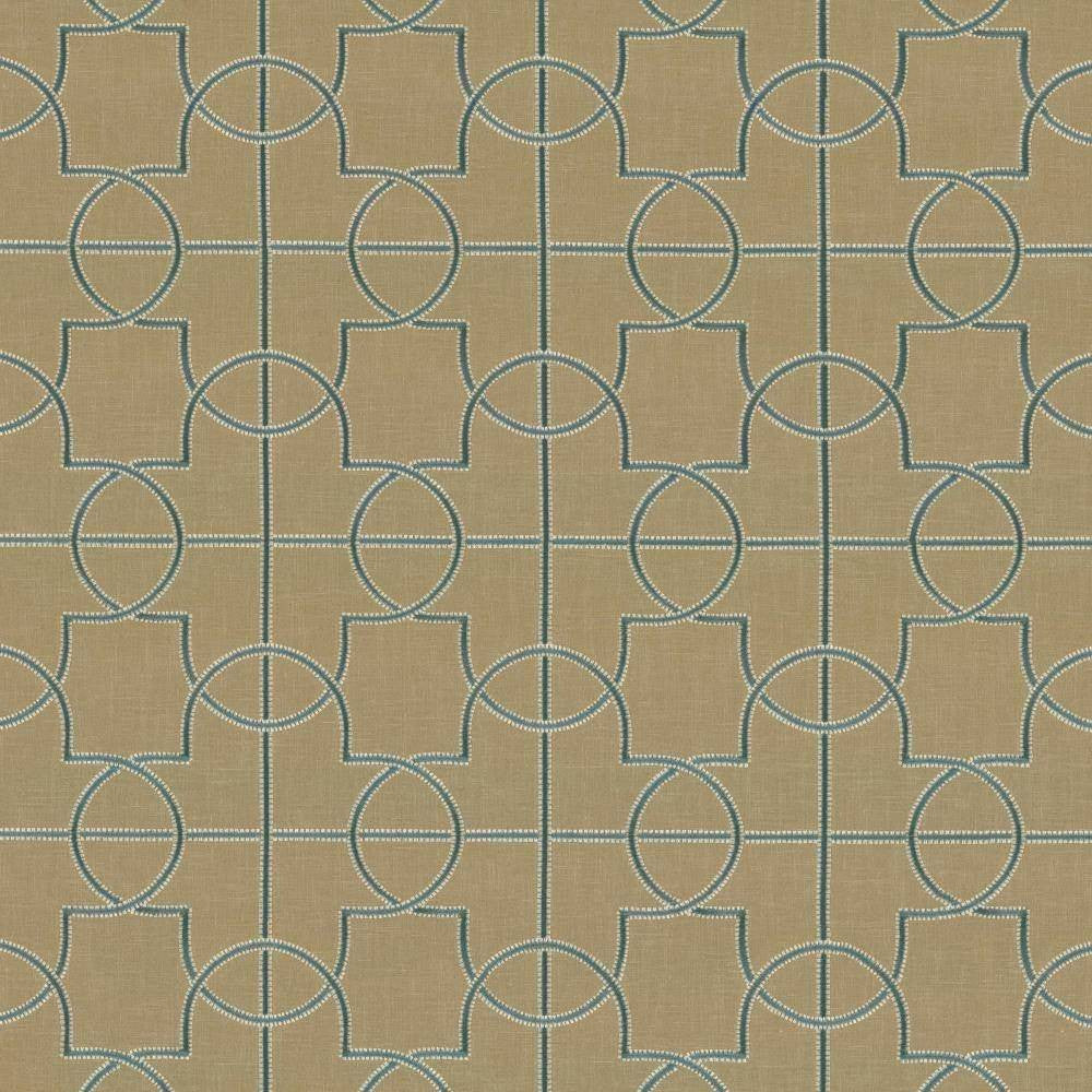 Finnick Spa by Kasmir Fabric 5114 100% Polyester INDIA Not Tested H: 8 6/8 inches, V:9 inches 54 - 56 - Fabric Carolina - Kasmir