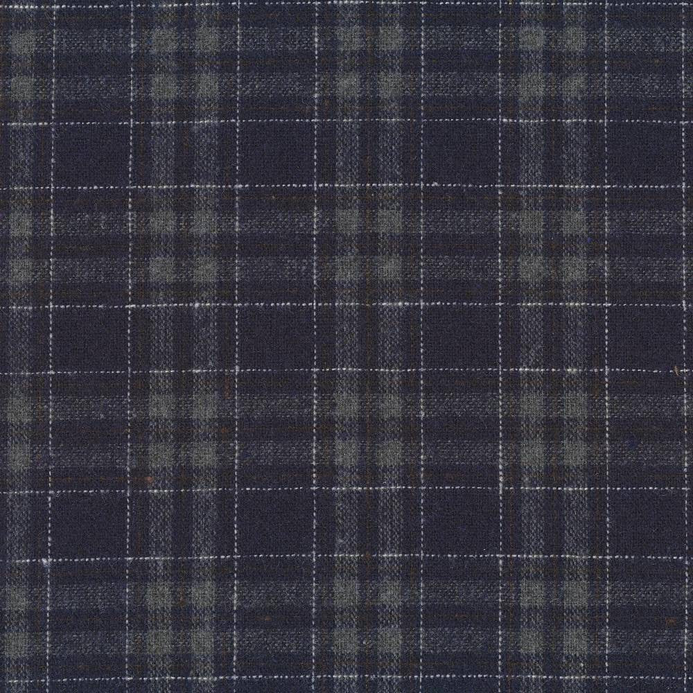 Finnimore Navy by Kasmir Fabric 8004 70% Polyester 30% Wool CHINA Not Tested H: 2 inches, V:2 inches 59 - Fabric Carolina - Kasmir