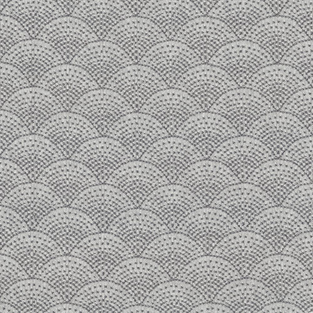 Fishscales Gray by Kasmir Fabric 5123 80% Recycled Cotton
20% Polyester
 USA </p><p>Repeat: Horizontal: 4 6/8 inches and Vertical: 3 6/8 inches 54 - Fabric Carolina -
