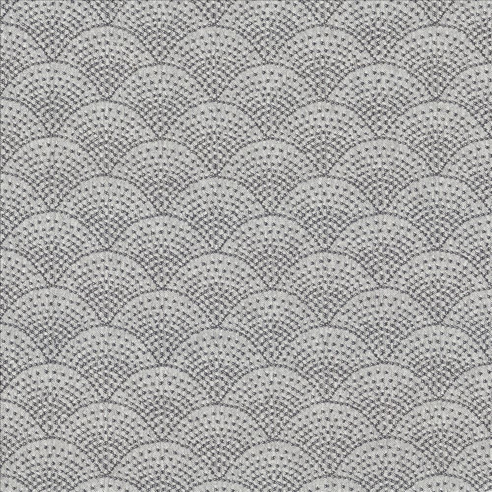 Fishscales Gray by Kasmir Fabric 5123 80% Recycled Cotton
20% Polyester
 USA 9,000 Wyzenbeek Double Rubs Horizontal: 4 6/8 inches and Vertical: 3 6/8 inches 54 - Fabric Carolina -