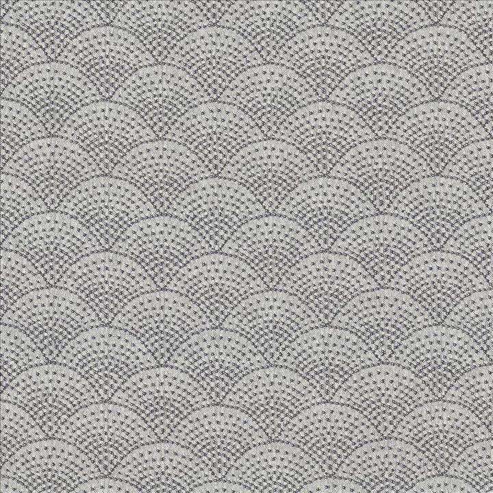 Fishscales Gray by Kasmir Fabric 5123 80% Recycled Cotton
20% Polyester
 USA 9,000 Wyzenbeek Double Rubs Horizontal: 4 6/8 inches and Vertical: 3 6/8 inches 54 - Fabric Carolina -