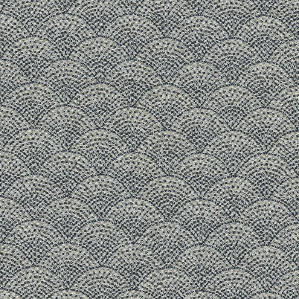 Fishscales Slate by Kasmir Fabric 5125 80% Recycled Cotton
20% Polyester
 USA </p><p>Repeat: Horizontal: 4 6/8 inches and Vertical: 3 6/8 inches 54 - Fabric Carolina -