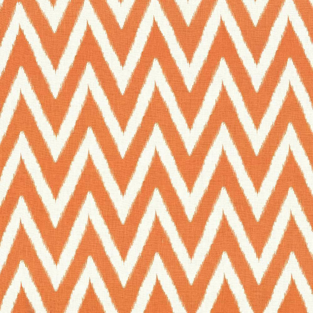 Flameboyant Orange Peel by Kasmir Fabric 1434 100% Linen USA 9,000 Wyzenbeek Double Rubs H: 7 4/8 inches, V:7 4/8 inches 54 - 56 - Fabric Carolina - Kasmir