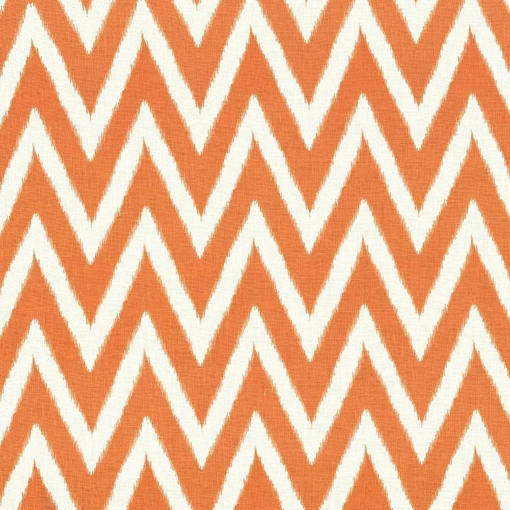 Flameboyant Orange Peel by Kasmir Fabric 1434 100% Linen USA 9,000 Wyzenbeek Double Rubs H: 7 4/8 inches, V:7 4/8 inches 54 - 56 - Fabric Carolina - Kasmir