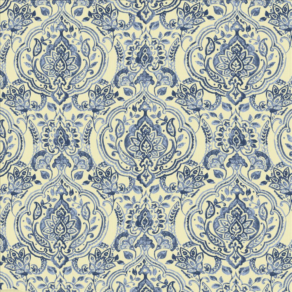 Flamenco Indigo by Kasmir Fabric 5143 70% Viscose
30% Linen
 SPAIN </p><p>Repeat: Horizontal: 27 inches and Vertical: 26 inches 54 - Fabric Carolina -