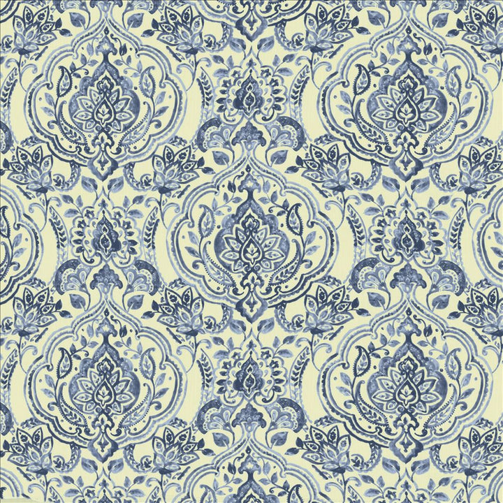 Flamenco Indigo by Kasmir Fabric 5143 70% Viscose
30% Linen
 SPAIN </p><p>Repeat: Horizontal: 27 inches and Vertical: 26 inches 54 - Fabric Carolina -