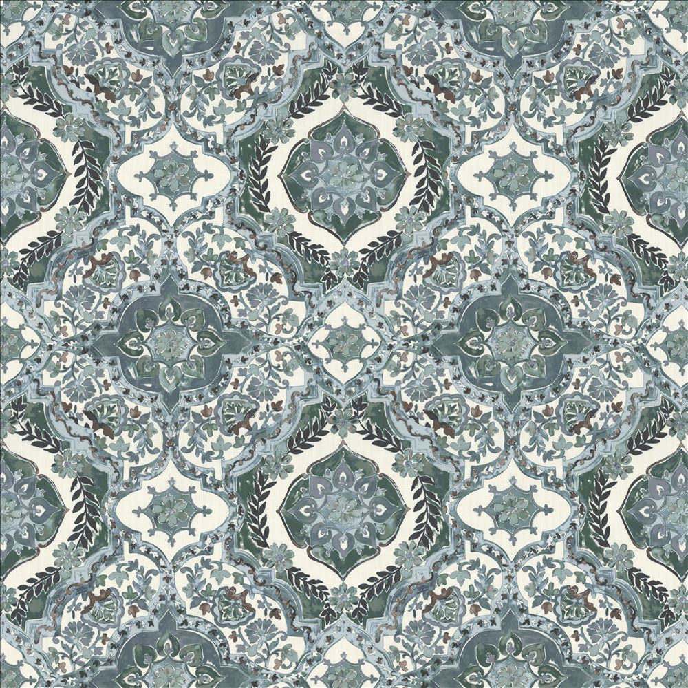 Fletcher Place Denim by Kasmir Fabric 1463 100% Polyester
 CHINA </p><p>Repeat: Horizontal: 26 6/8 inches and Vertical: 26 5/8 inches 55 - Fabric Carolina -