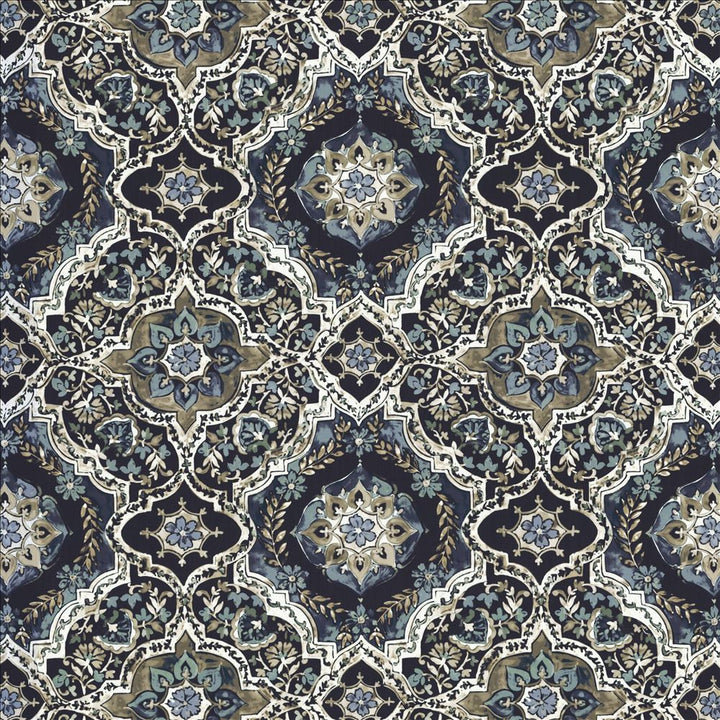 Fletcher Place Navy by Kasmir Fabric 1463 100% Polyester
 CHINA 15,000 Wyzenbeek Double Rubs </p><p>Repeat: Horizontal: 26 6/8 inches and Vertical: 26 5/8 inches 55 - Fabric Carolina -