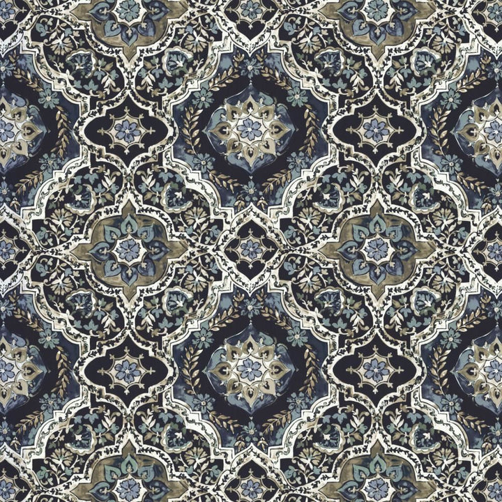Fletcher Place Navy by Kasmir Fabric 1463 100% Polyester
 CHINA </p><p>Repeat: Horizontal: 26 6/8 inches and Vertical: 26 5/8 inches 55 - Fabric Carolina -