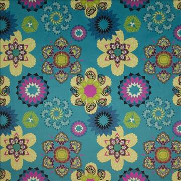 Flirt Turquoise by Kasmir Fabric 1398 100% Polyester CHINA 42,000 Wyzenbeek Double Rubs H: 28 inches, V: 26 2/8 inches 56 - Fabric Carolina - Kasmir