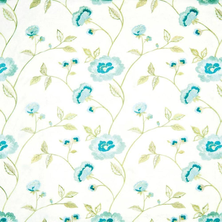 Florabella Niagara by Kasmir Fabric 1388 91% Rayon 9% Polyester INDIA Not Tested H: 16 6/8 inches, V:12 4/8 inches 51 - 54 - Fabric Carolina - Kasmir