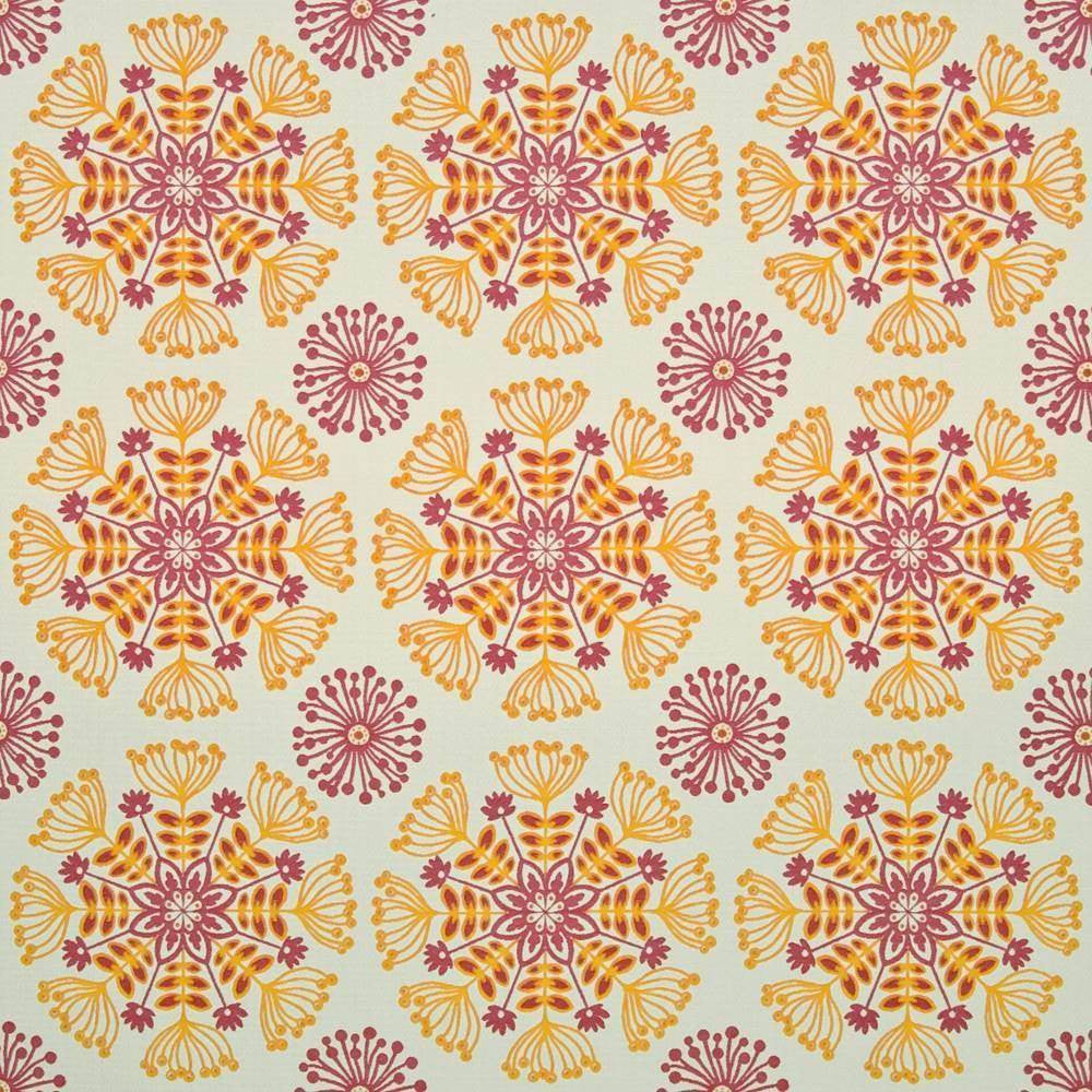 Floral Burst Tiger Lily by Kasmir Fabric 1400 68% Polyester 32% Rayon CHINA 12,000 Wyzenbeek Double Rubs H: 9 4/8 inches, V:9 4/8 inches 56 - Fabric Carolina - Kasmir
