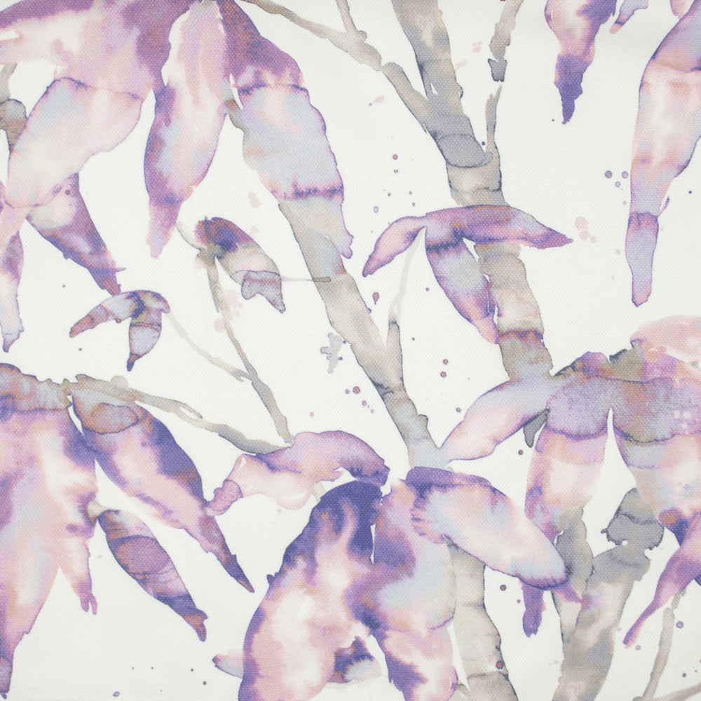Florist Purple 118" by Europatex Designer Fabric Florist 100% Polyester 27.1"H, 31.8" V 118.00 inches - Swanky Fabrics -