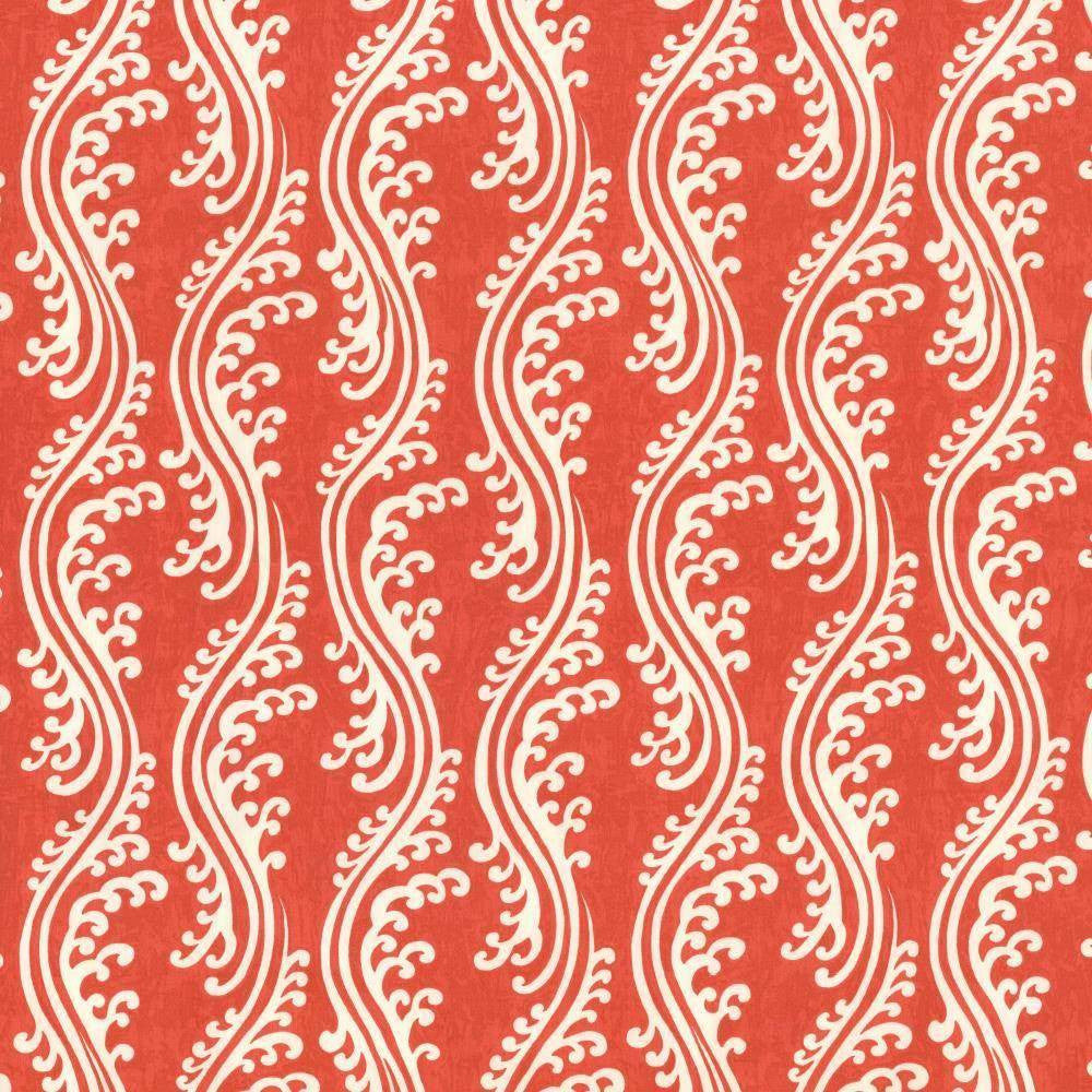 Flouncy Lantern Red by Kasmir Fabric 5106 100% Cotton USA H: 7 inches, V:18 inches 54 - Fabric Carolina - Kasmir