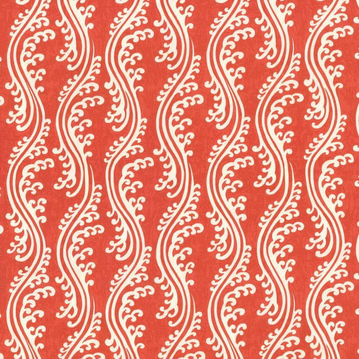 Flouncy Lantern Red by Kasmir Fabric 5106 100% Cotton USA H: 7 inches, V:18 inches 54 - Fabric Carolina - Kasmir