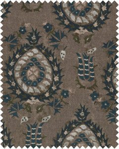 FLOURISH DAPPLE GREY Linen (FB00037) by Mind The Gap