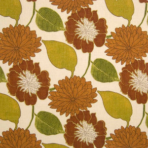 Flower Cart Russet by Kasmir Fabric
