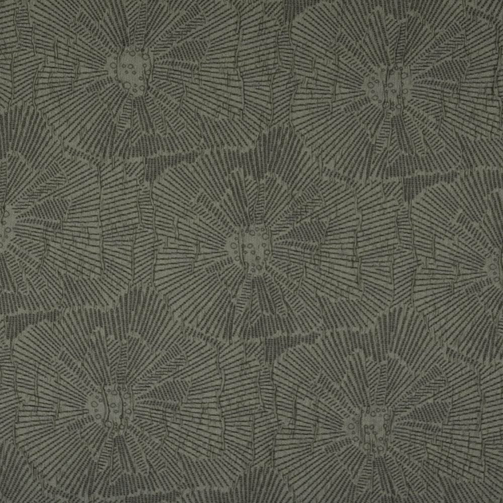 Flower Child Black Flannel by Kasmir Fabric 1344 42% Rayon 41% Polyester 17% Acrylic USA 30,000 Wyzenbeek Double Rubs Horizontal: 11 3/8 inches and Vertical: 9 inches 50 - Fabric Carolina -