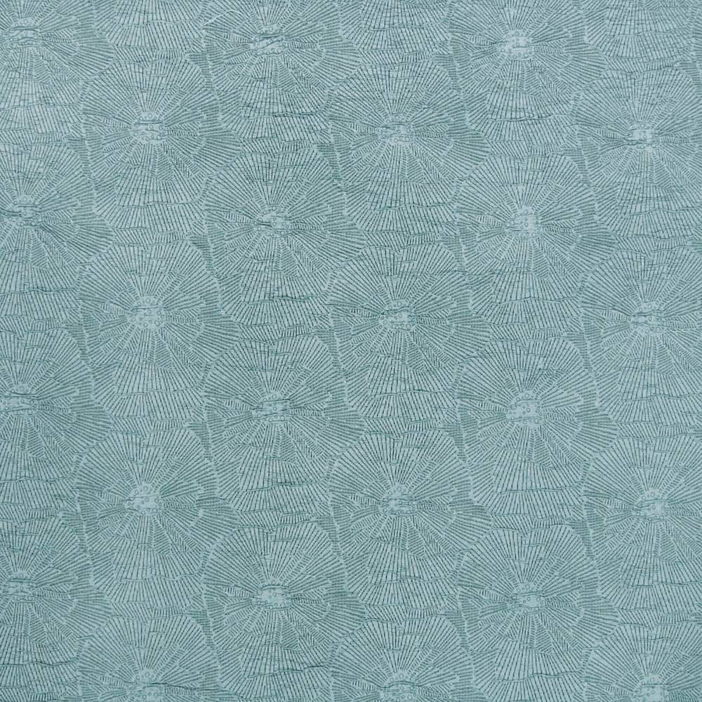 Flower Child Grotto by Kasmir Fabric 1346 42% Rayon 41% Polyester 17% Acrylic USA 30,000 Wyzenbeek Double Rubs H: 11 3/8 inches, V:9 inches 50 - Fabric Carolina - Kasmir