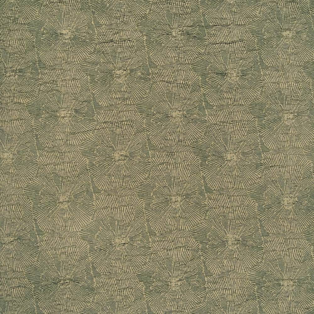 Flower Child Moss by Kasmir Fabric 1346 42% Rayon 41% Polyester 17% Acrylic USA 30,000 Wyzenbeek Double Rubs H: 11 3/8 inches, V:9 inches 50 - Fabric Carolina - Kasmir