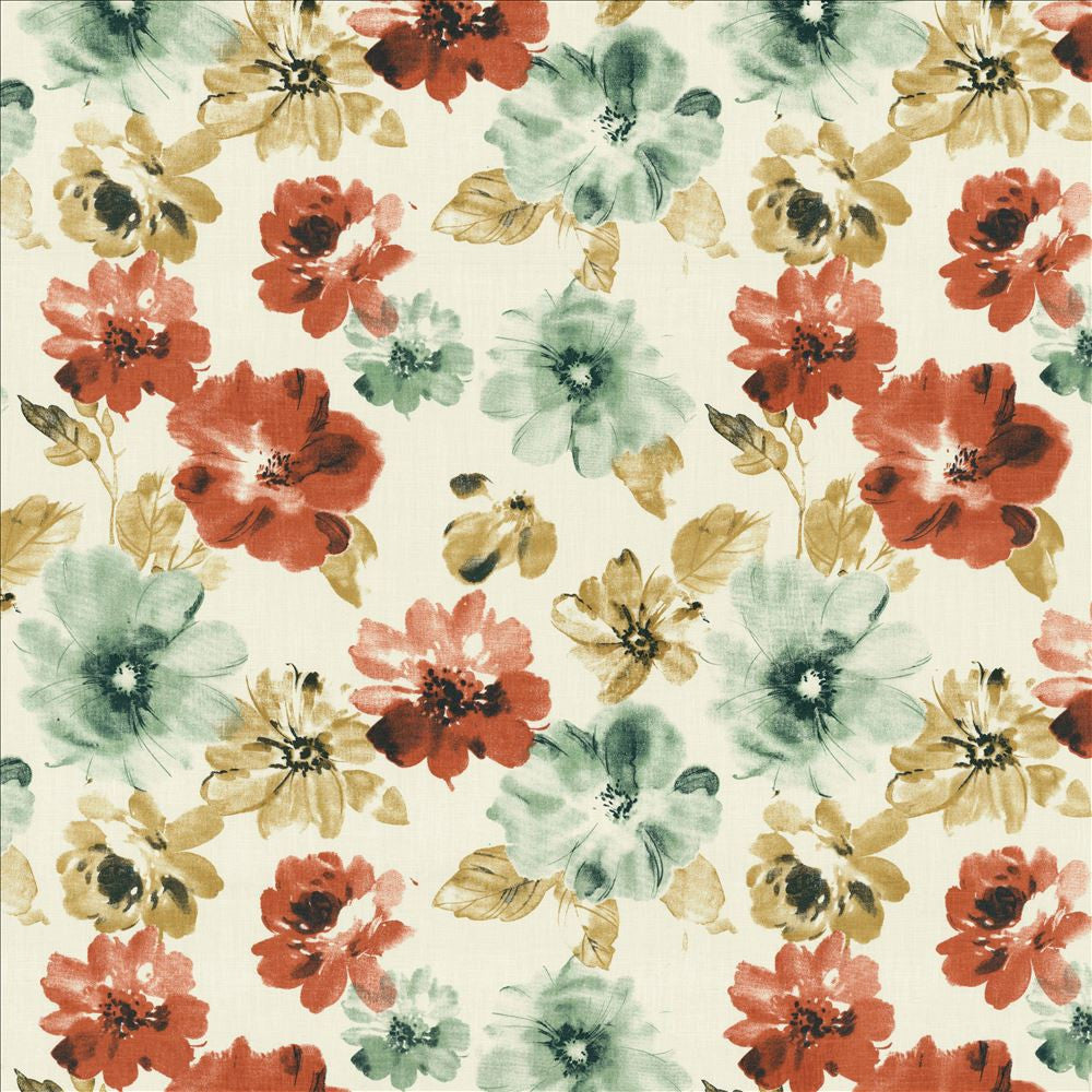 Flower Garden Spice by Kasmir Fabric 5155 91% Linen
9% Cotton
 CHINA 30,000 Martindale Cycles </p><p>Repeat: Horizontal: 24 6/8 inches and Vertical: 24 4/8 inches 48 - Fabric Carolina -