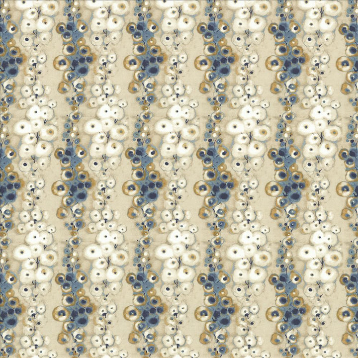 Flowerdale Blue by Kasmir Fabric 1463 100% Cotton
 INDIA </p><p>Repeat: Horizontal: 6 6/8 inches and Vertical: 12 4/8 inches 54 - Fabric Carolina -