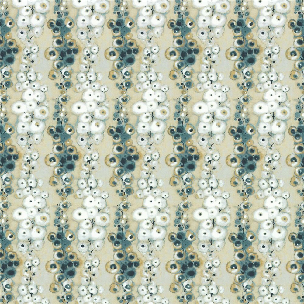 Flowerdale Teal by Kasmir Fabric 1463 100% Cotton
 INDIA 5,000 Wyzenbeek Double Rubs </p><p>Repeat: Horizontal: 6 6/8 inches and Vertical: 12 4/8 inches 54 - Fabric Carolina -
