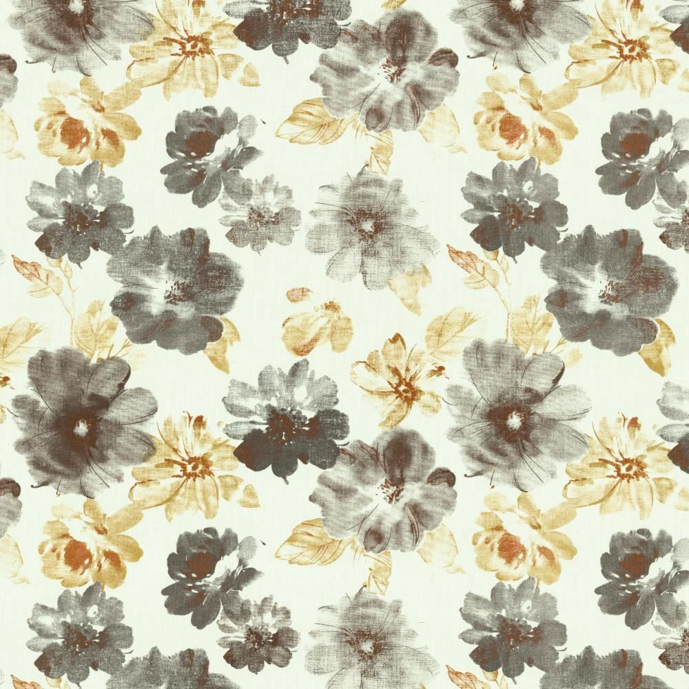 Flower Garden Burnt Orange by Kasmir Fabric 5155 91% Linen
9% Cotton
 CHINA </p><p>Repeat: Horizontal: 24 6/8 inches and Vertical: 24 4/8 inches 55 - Fabric Carolina -