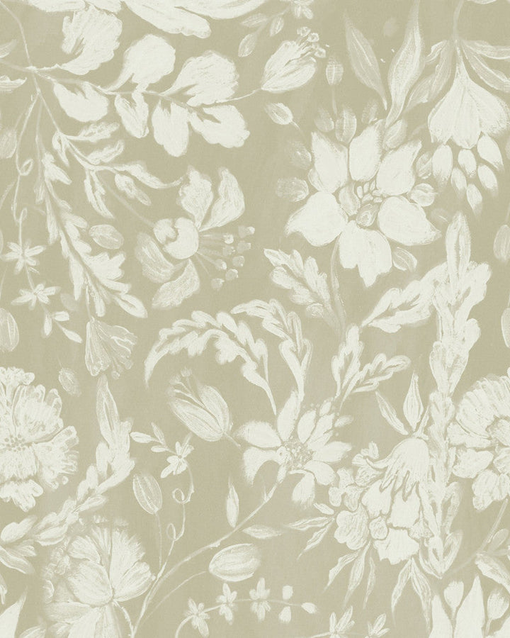 Flowery Ornament Seedpearl Wallpaper by Mind the Gap Designer Wallpaper TRANSYLVANIAN ROOTS Satin Matte Made in Europe Paste the wall 1 roll x 20.5 x 10.9 yards - Swanky Fabrics -
