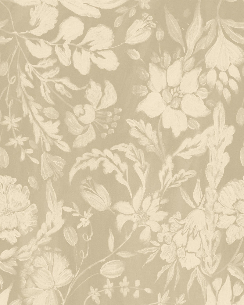 FLOWERY ORNAMENT Taupe Wallpaper (WP30036) by Mind The Gap | WP30036 | TRANSYLVANIAN ROOTS | 1 roll x 20.5 x 393.7 in | 0.52m / 20.5in | 10m / 393.7in | 5.20mp | 80cm / 31.4in | Taupe | Satin Matte | Paste the wall | 1-roll in a box | Fabric Carolina | https://www.fabriccarolina.com/