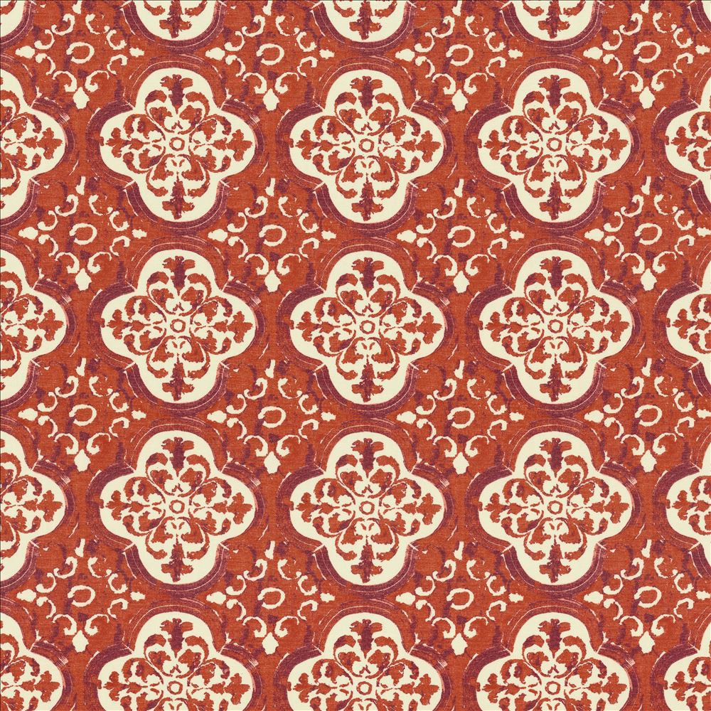 Foil Burnt Orange by Kasmir Fabric 5155 55% Linen
45% Cotton
 CHINA </p><p>Repeat: Horizontal: 9 inches and Vertical: 9 inches 54 - Fabric Carolina -