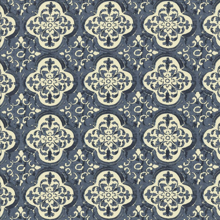 Foil Indigo by Kasmir Fabric 5154 55% Linen 45% Cotton CHINA 15,000 Wyzenbeek Double Rubs Horizontal: 9 inches and Vertical: 9 inches 54 - Fabric Carolina -