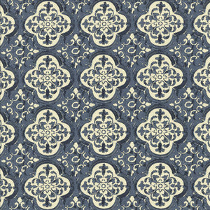 Foil Indigo by Kasmir Fabric