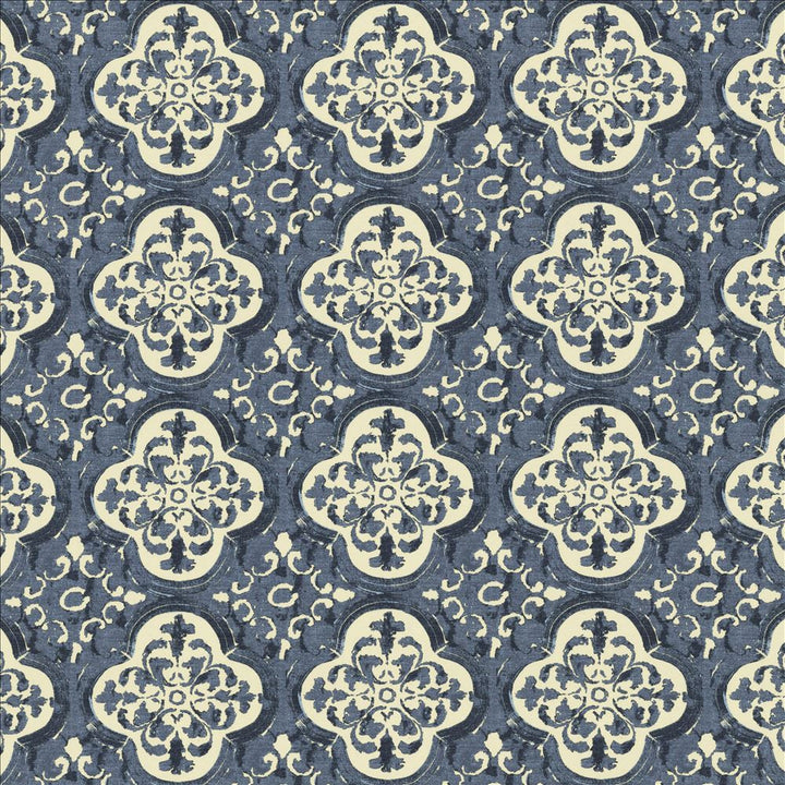 Foil Indigo by Kasmir Fabric 5154 55% Linen
45% Cotton
 CHINA 15,000 Wyzenbeek Double Rubs Horizontal: 9 inches and Vertical: 9 inches 54 - Fabric Carolina -