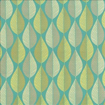 Foliage Tour Turquoise by Kasmir Fabric 1436 59% Polyester 41% Rayon INDIA 9,000 Wyzenbeek Double Rubs H: 7 inches, V: 17 4/8 inches 57 - Fabric Carolina - Kasmir