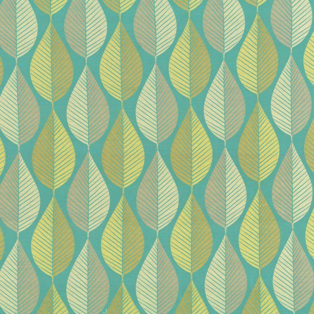 Foliage Tour Turquoise by Kasmir Fabric 1436 59% Polyester 41% Rayon INDIA 9,000 Wyzenbeek Double Rubs H: 7 inches, V:17 4/8 inches 57 - Fabric Carolina - Kasmir