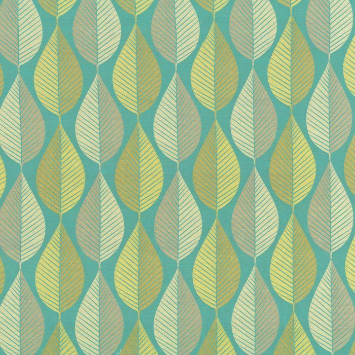 Foliage Tour Turquoise by Kasmir Fabric 1436 59% Polyester 41% Rayon INDIA 9,000 Wyzenbeek Double Rubs H: 7 inches, V:17 4/8 inches 57 - Fabric Carolina - Kasmir